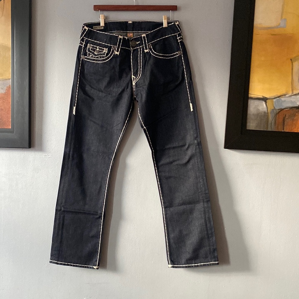 TRUE RELIGION MEN SIZE 32 x 30 COLOR BLUE